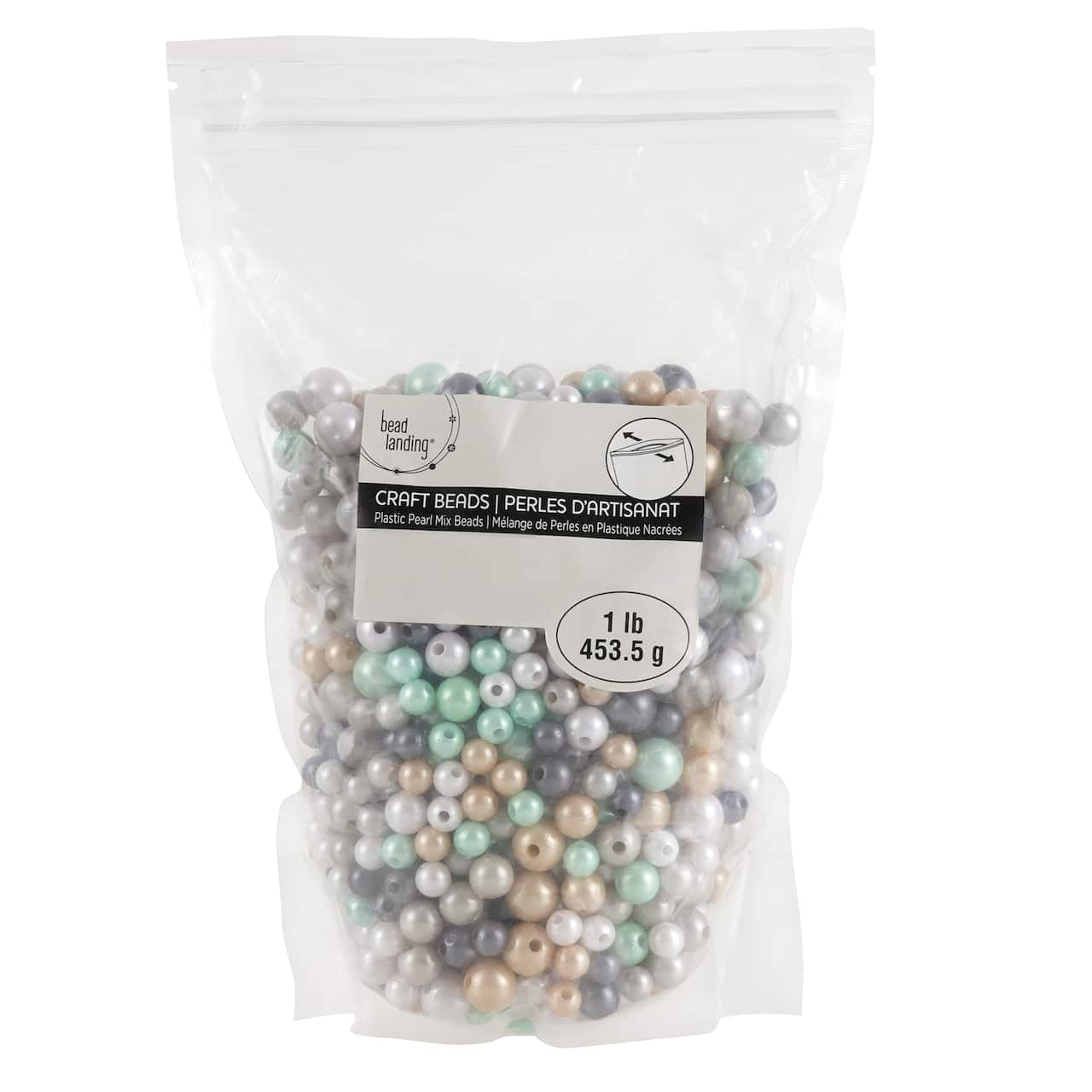 Multicolor Pearl Plastic Mix Craft Beads by Bead Landing&#x2122;